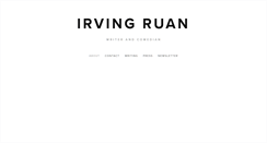 Desktop Screenshot of irvingruan.com