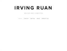 Tablet Screenshot of irvingruan.com